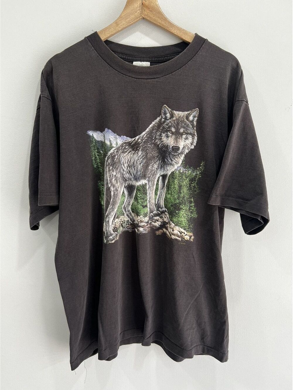 Vintage 90s Wolf Animal Tee Shirt